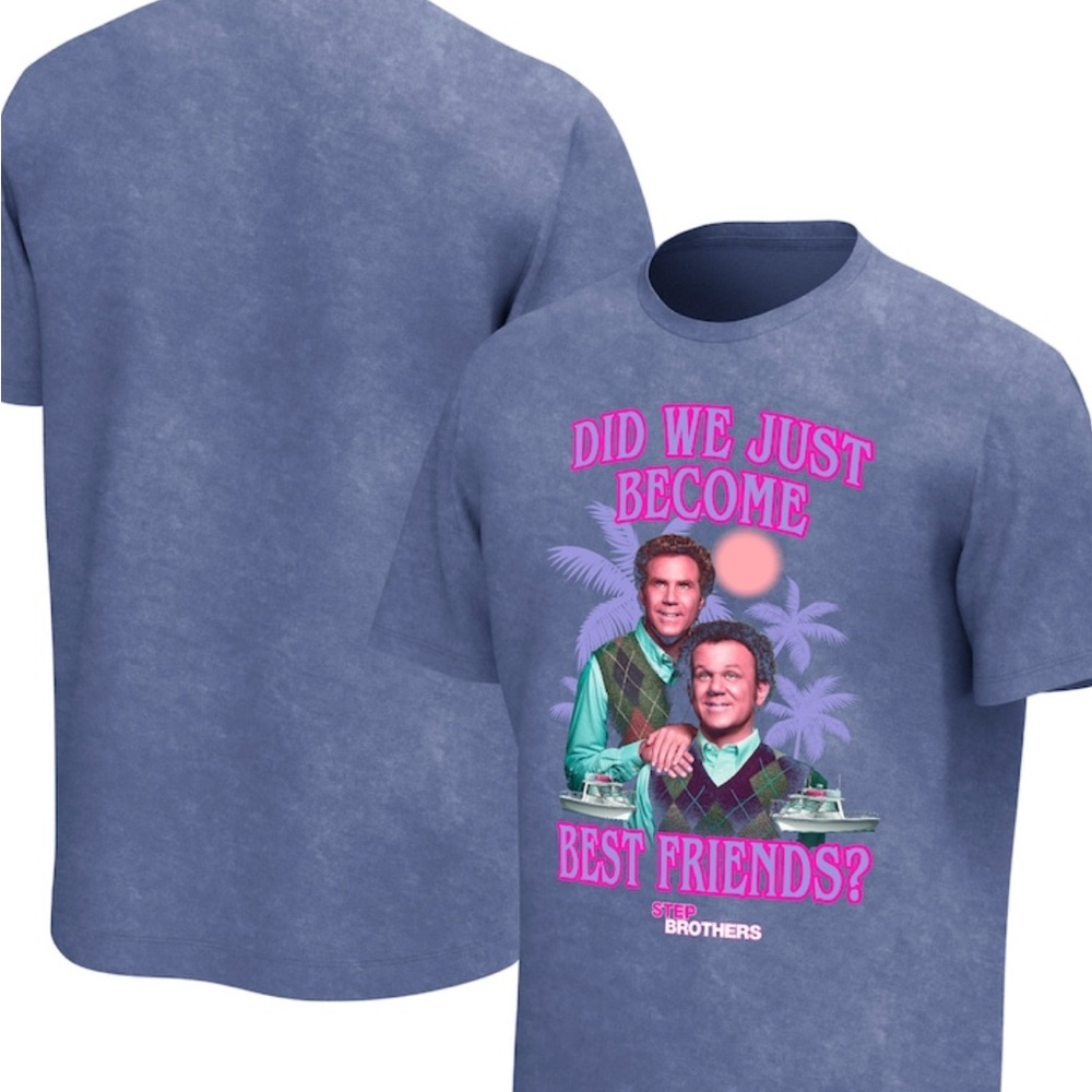 Step Brothers NWOT Size Small Men’s Blue Graphic T Shirt Best Friends